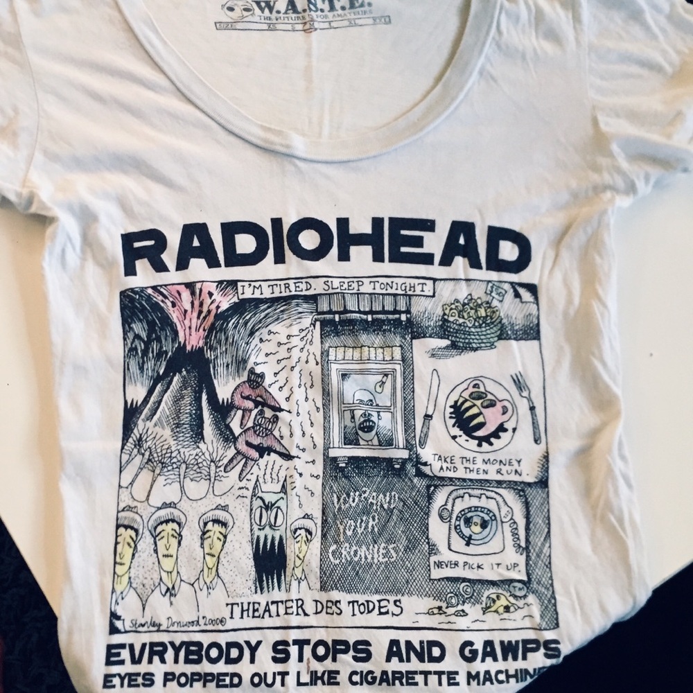 Rare Radiohead Shirt. Vintage 2001 Medium